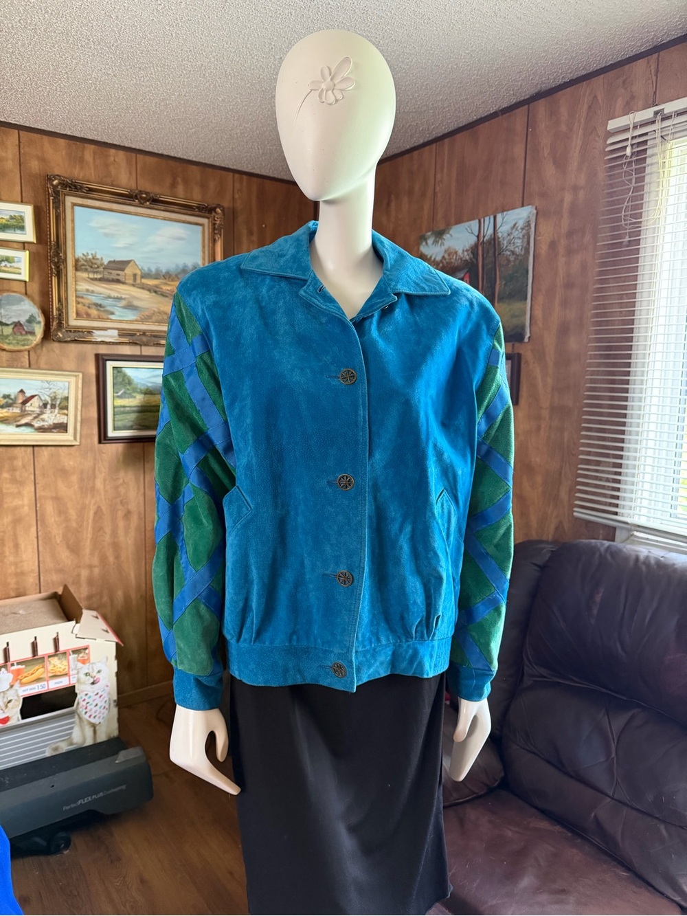 Vintage Western Furs Suede Jacket Coat